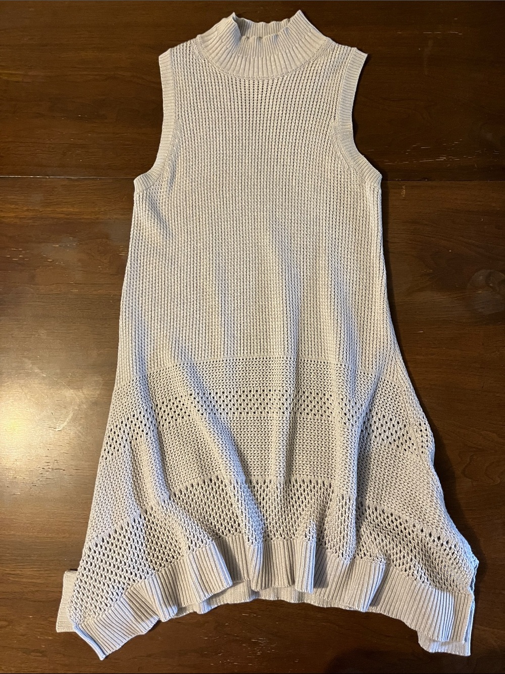Proenza Schouler Knit Sleeveless Dress in Light Grey